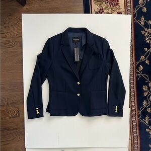 Banana Republic Dark Blue Blazer with Gold Accents